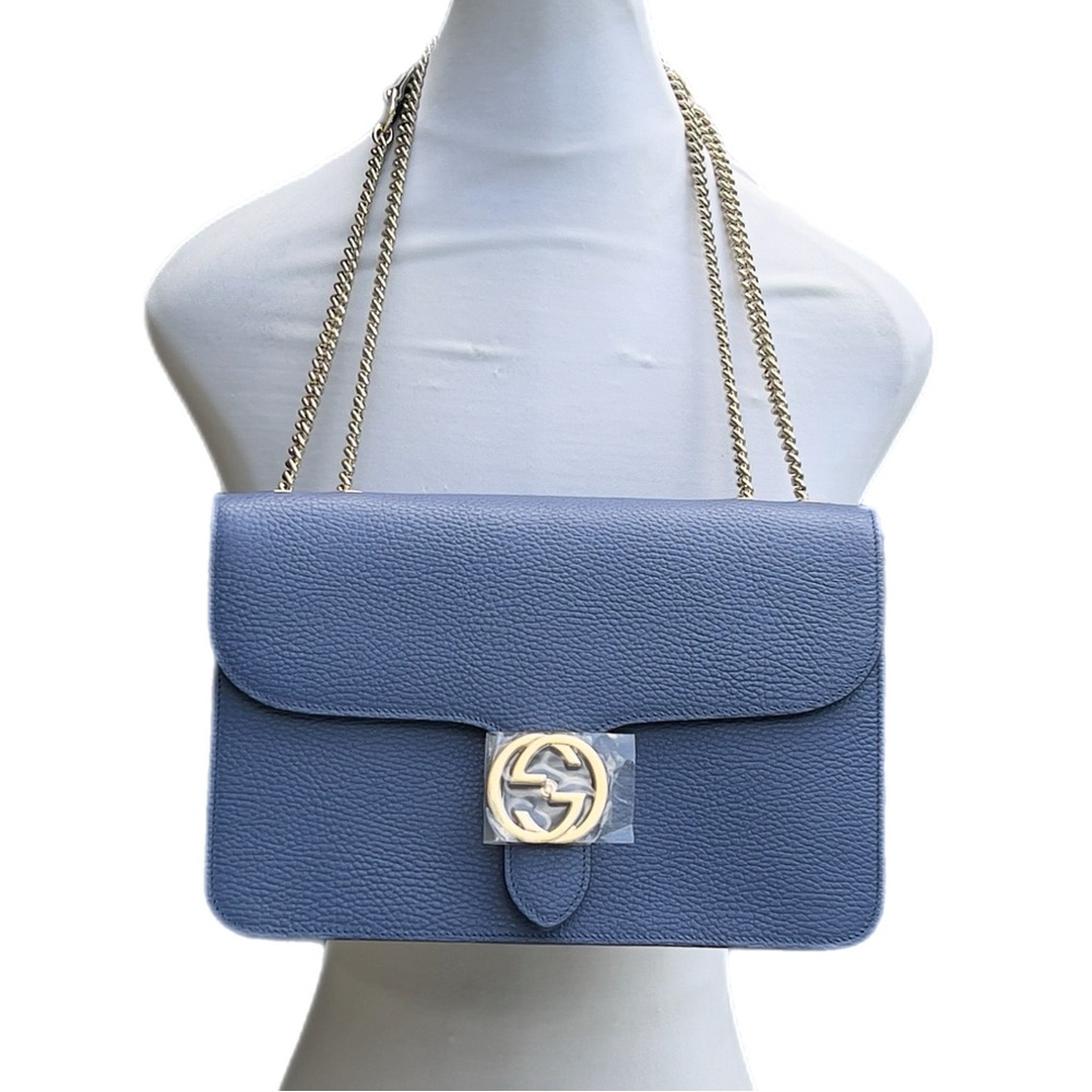 Authentic Gucci Leather Interlocking GG Shoulder Bag New Never Been Used… - Picture 3 of 13